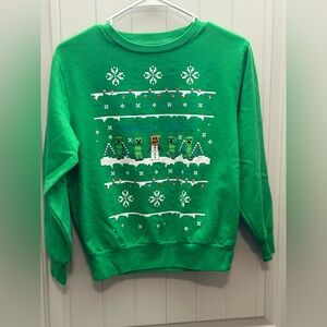 Green Holiday Themed Sweatshirt